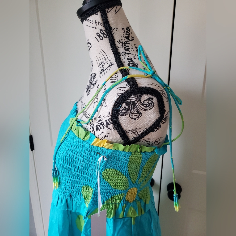 Resort Ready! Smocked Summer Midi Dress-NWT - Picture 2 of 16